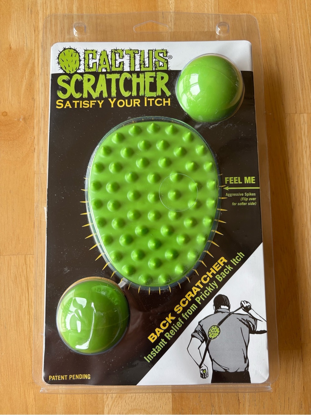 Cactus Scratcher Back Scratcher - Bright Green